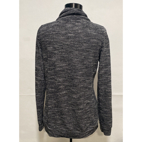 Bench Urban‎ Wear Women's Medium Activewear Black White Funnel Neck Sweatshirt - Picture 3 of 13